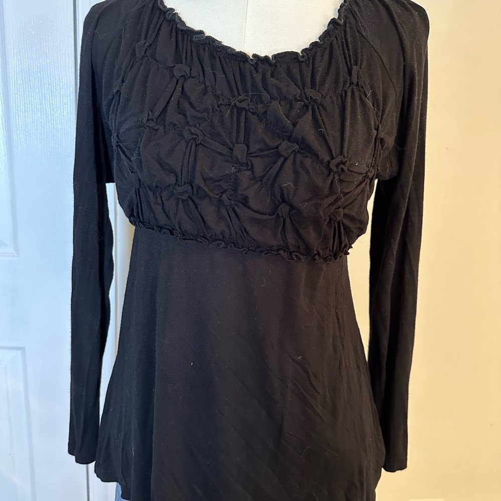 Black Long Sleeve Women's Top